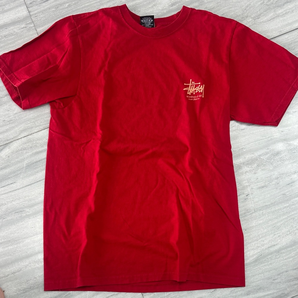 Stussy Bold Red Short Sleeve Tee
